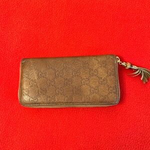 Gucci GG Pattern Zip Around Long Wallet Guccissima Leather Monogram 224253.1147